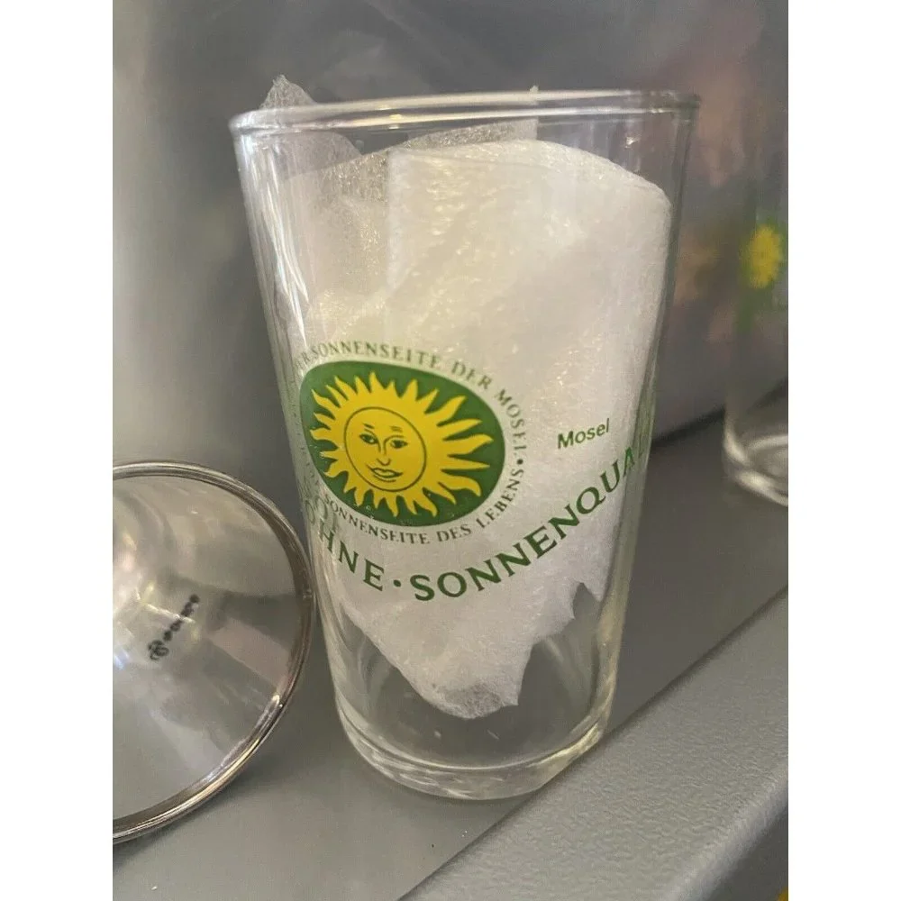 2 Schmitt Sohne Sonnenqualitat Mosel Shot Glass Approx 2 5/8” Tall WEST GERMANY